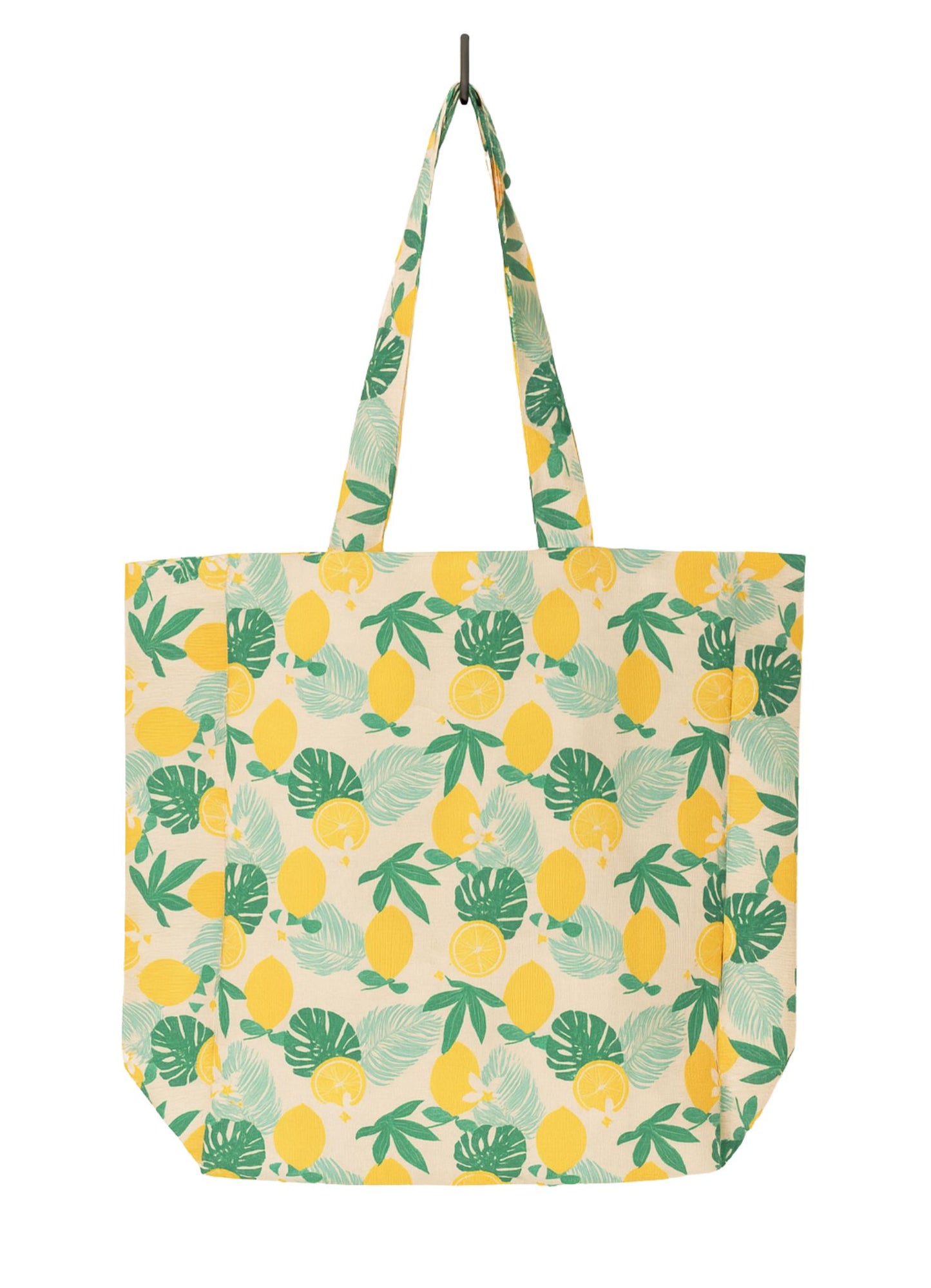 JestBag Limon Desenli Gabardin Bez Çanta – Şık ve Dayanıklı Alışveriş Çantası