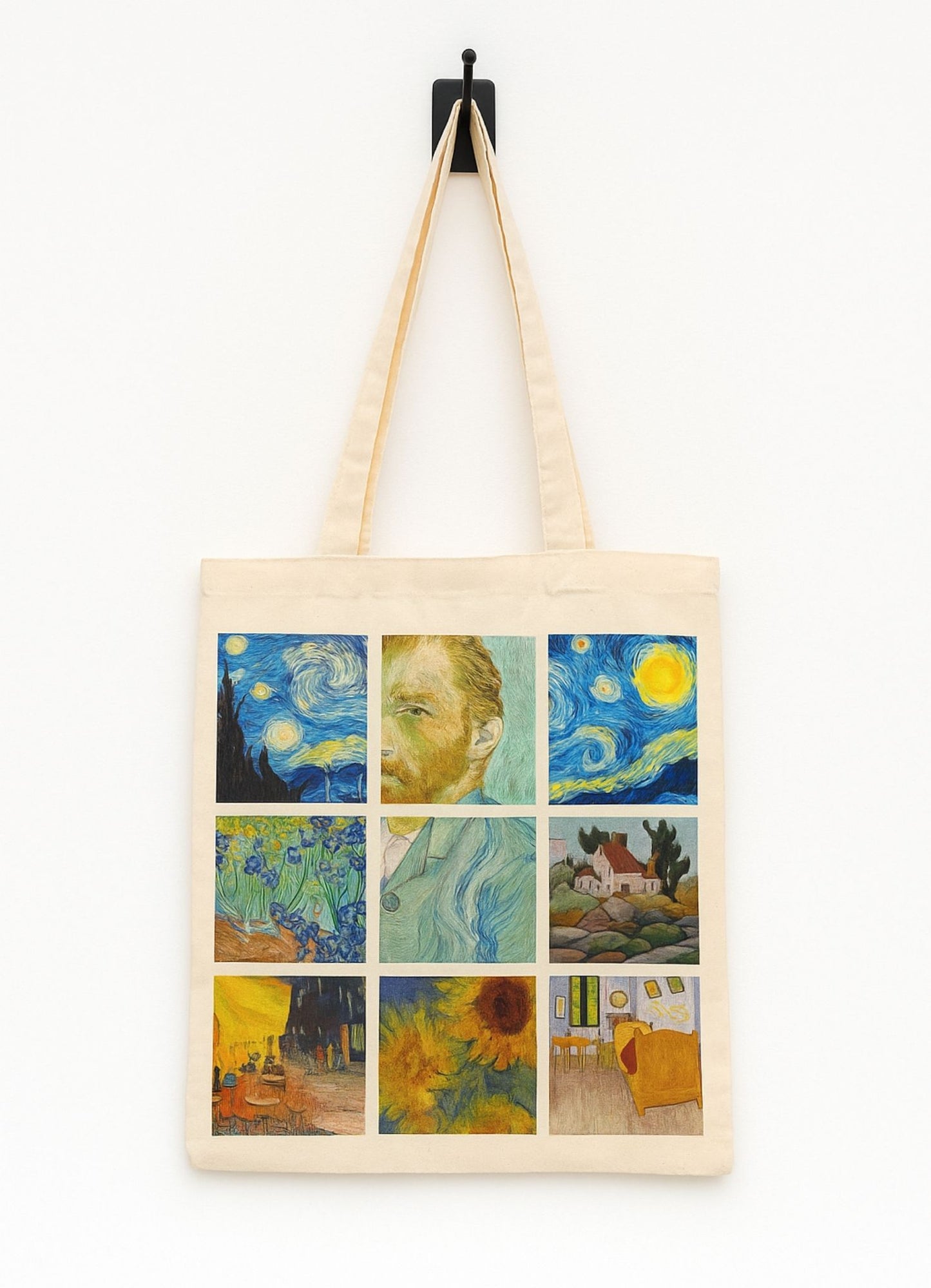 Van Gogh Tasarımlı Süblimasyonlu Bez Çanta