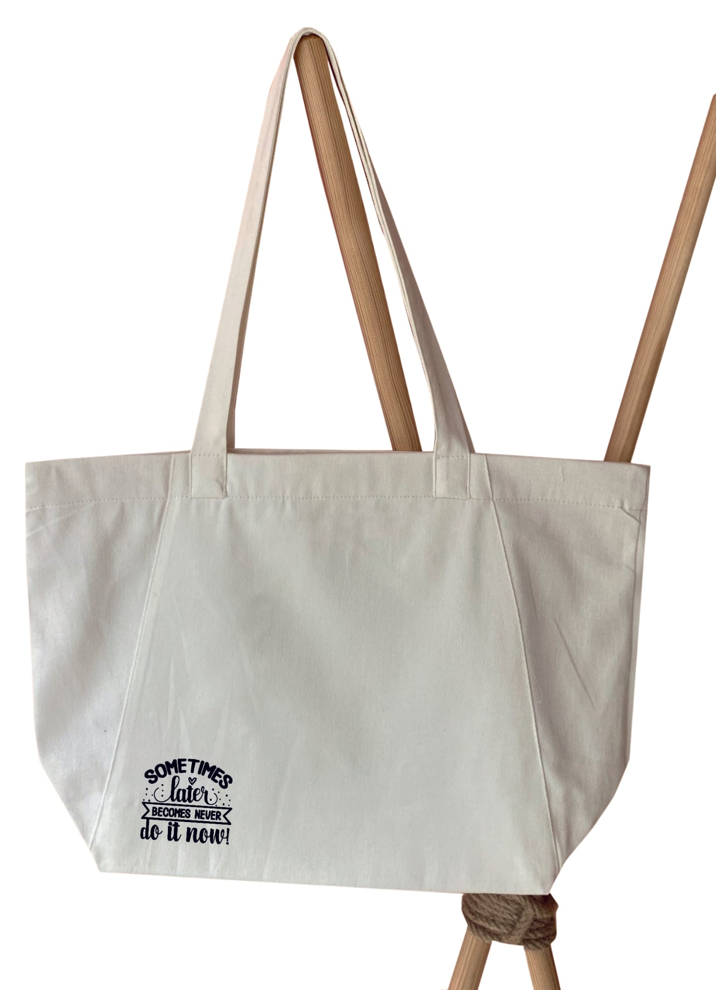 SomeTimes Baskılı Gabardin Bez Çanta 35×40 | JESTBAG