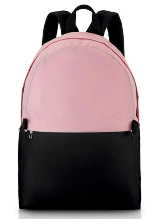 Baskısız Pamuklu Pembe Sırt Çantası | Okul & Günlük Kullanım – JESTBAG